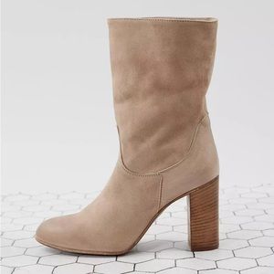 Free people suede mid calf bootie